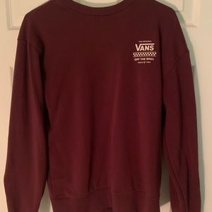 Maroon Vans Sweatshirt